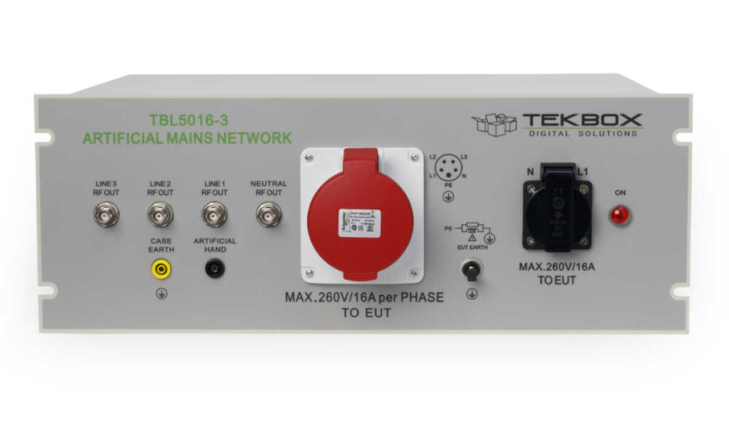 Image of Tbl5016 3 50uh 3 phase line impedance stabilisation network lisn – cispr 16 telonic uk